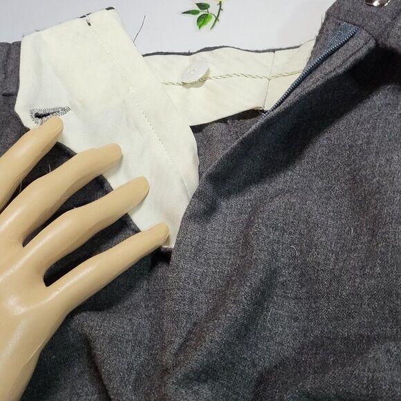 Park Hall Pure New Wool, Grey, Size 36x30, Little Wear, Trousers - Picture 8 of 12